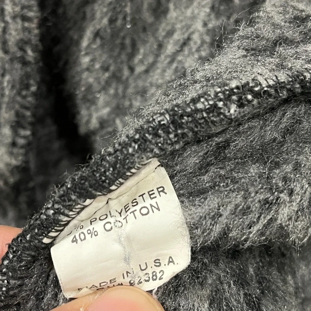 Vintage PrAna Jacket Women Medium Fleece Gray Outdoors USA Cottage Barn Full Zip